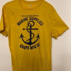 Chaps Marine Supplies shirt mustard used